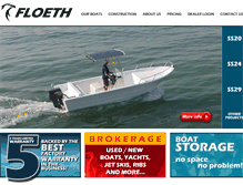 Tablet Screenshot of floethboats.com